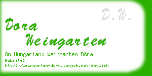 dora weingarten business card